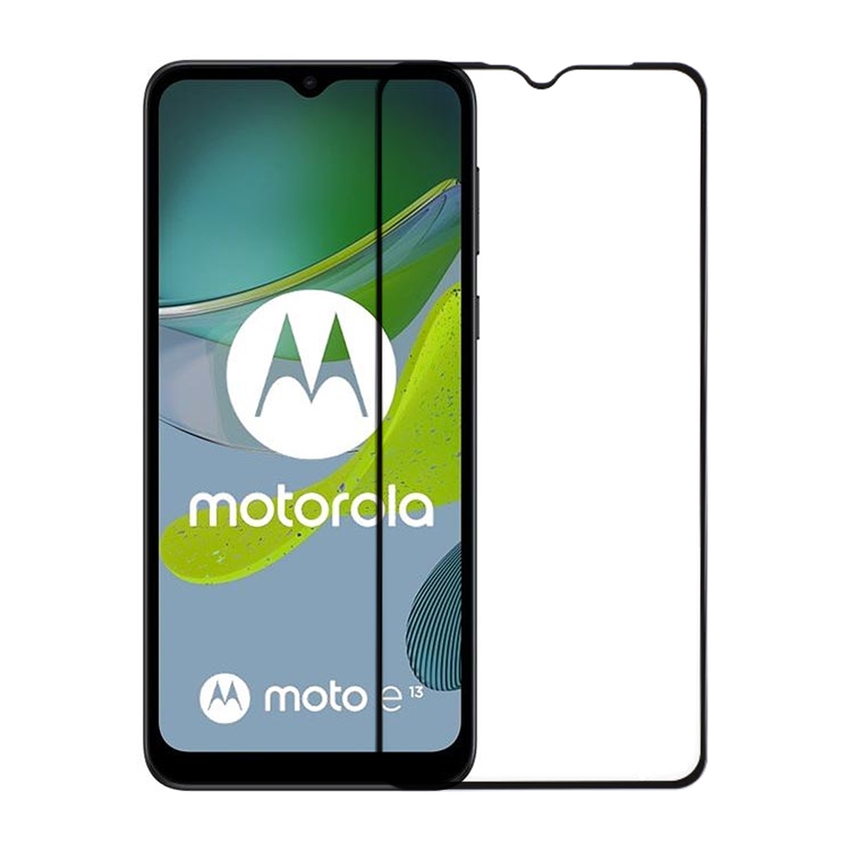 Skärmskydd Motorola Moto E13 - 3D Härdat Glas (miljlö)