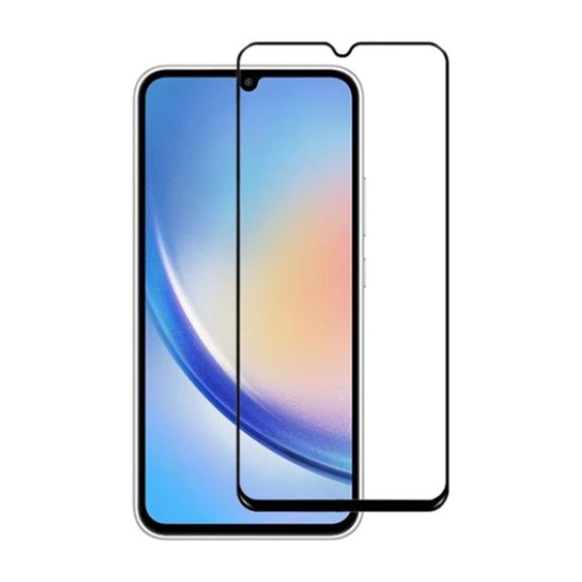 Skärmskydd Samsung Galaxy A25 - 3D Härdat Glas (miljlö)