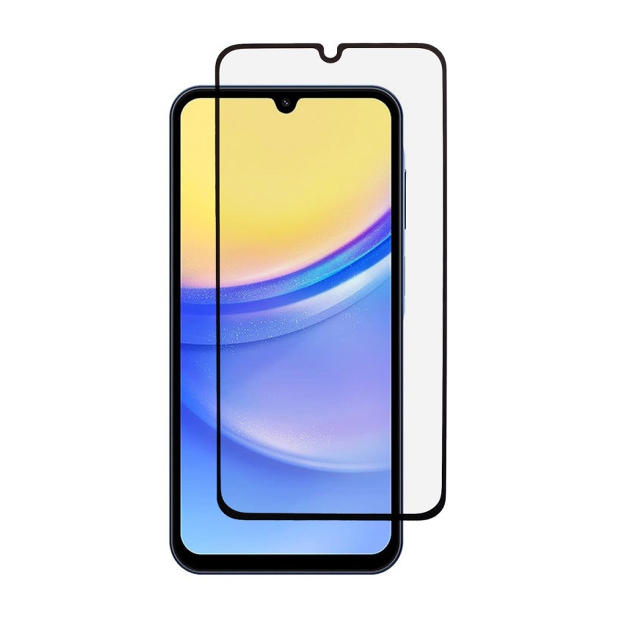 Galaxy A15 Skärmskydd Heltäckande - Svart (miljö)