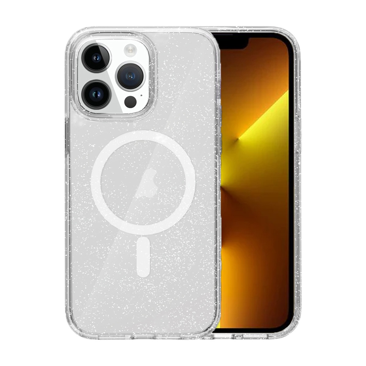 iPhone 13 Pro Max Mobilskal Stöttåligt med Glitter