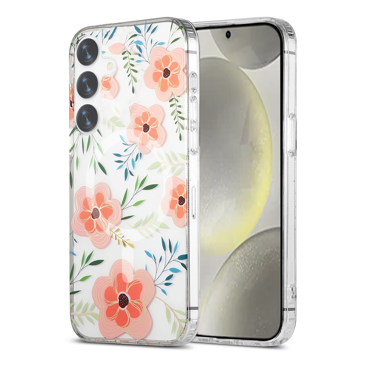 Galaxy S24 Plus Mobilskal Magnet - Blommor