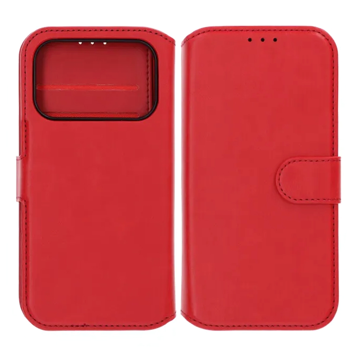 Rvelon Plånboksfodral Magnet för iPhone 17 Pro - Röd