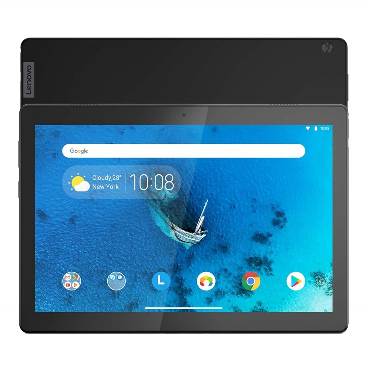 Begagnad Lenovo Tab M3 10 16GB Slate Black - Använt skick svart