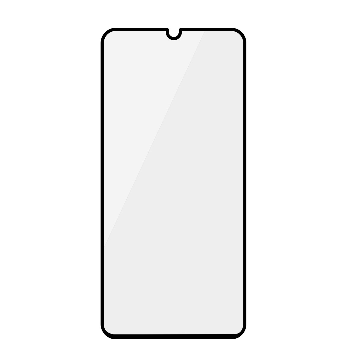 Skärmskydd Samsung A41 - 3D Härdat Glas Svart (miljö)