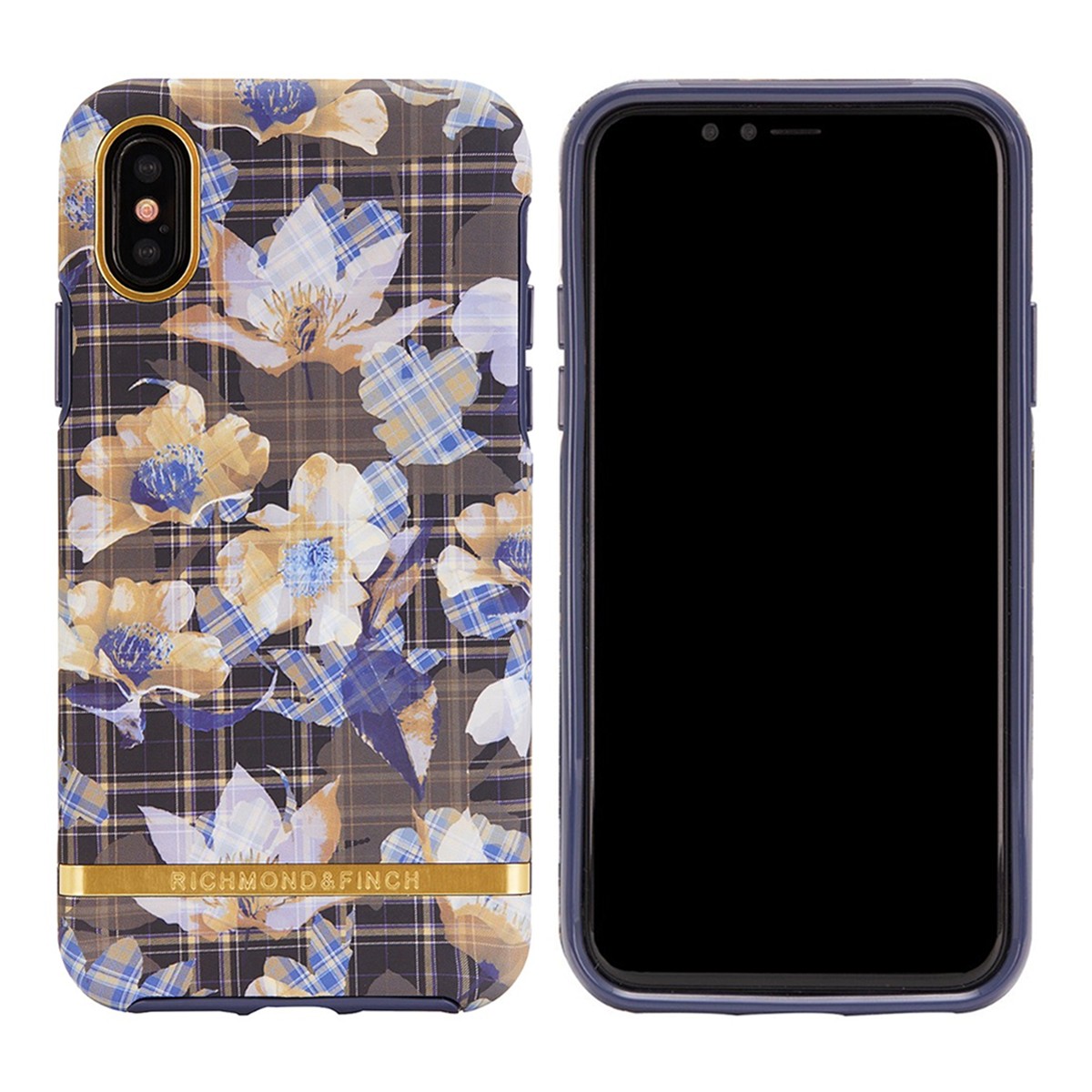 Richmond & Finch Skal Floral Checked - iPhone X/XS