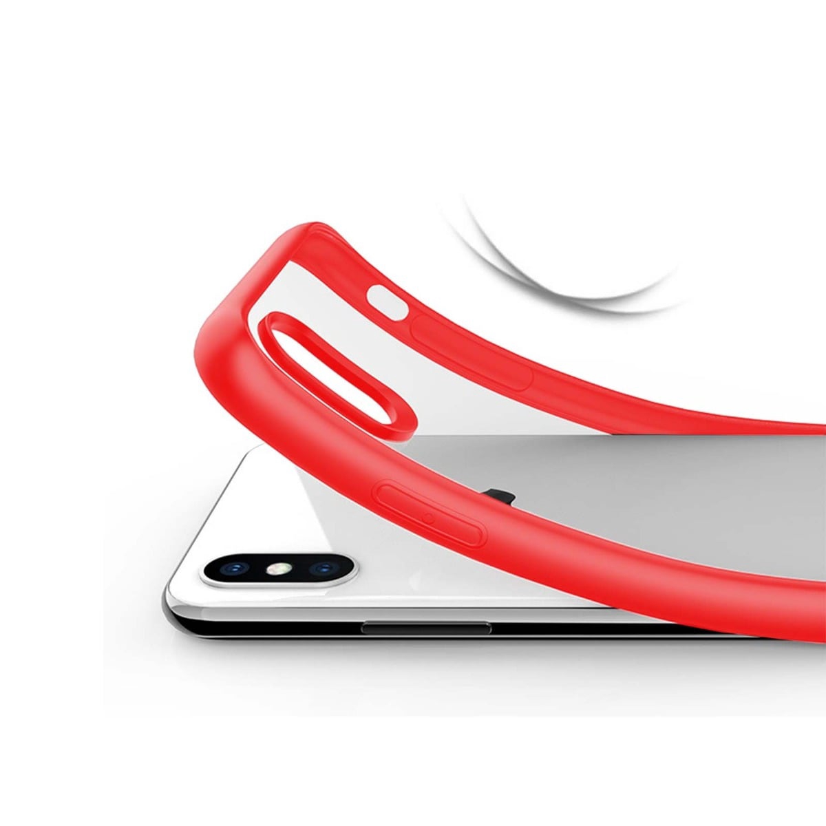 Stöttåligt Mobilskal iPhone XS Max - Röd
