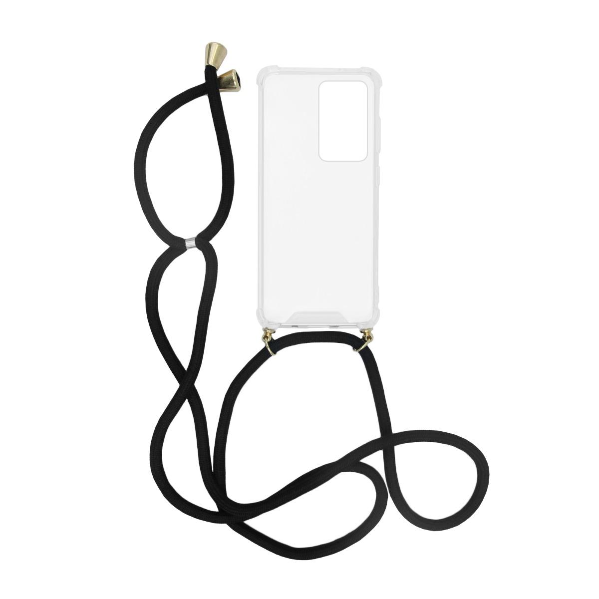 S20 Ultra Stöttåligt Skal med Halsband - Transparent