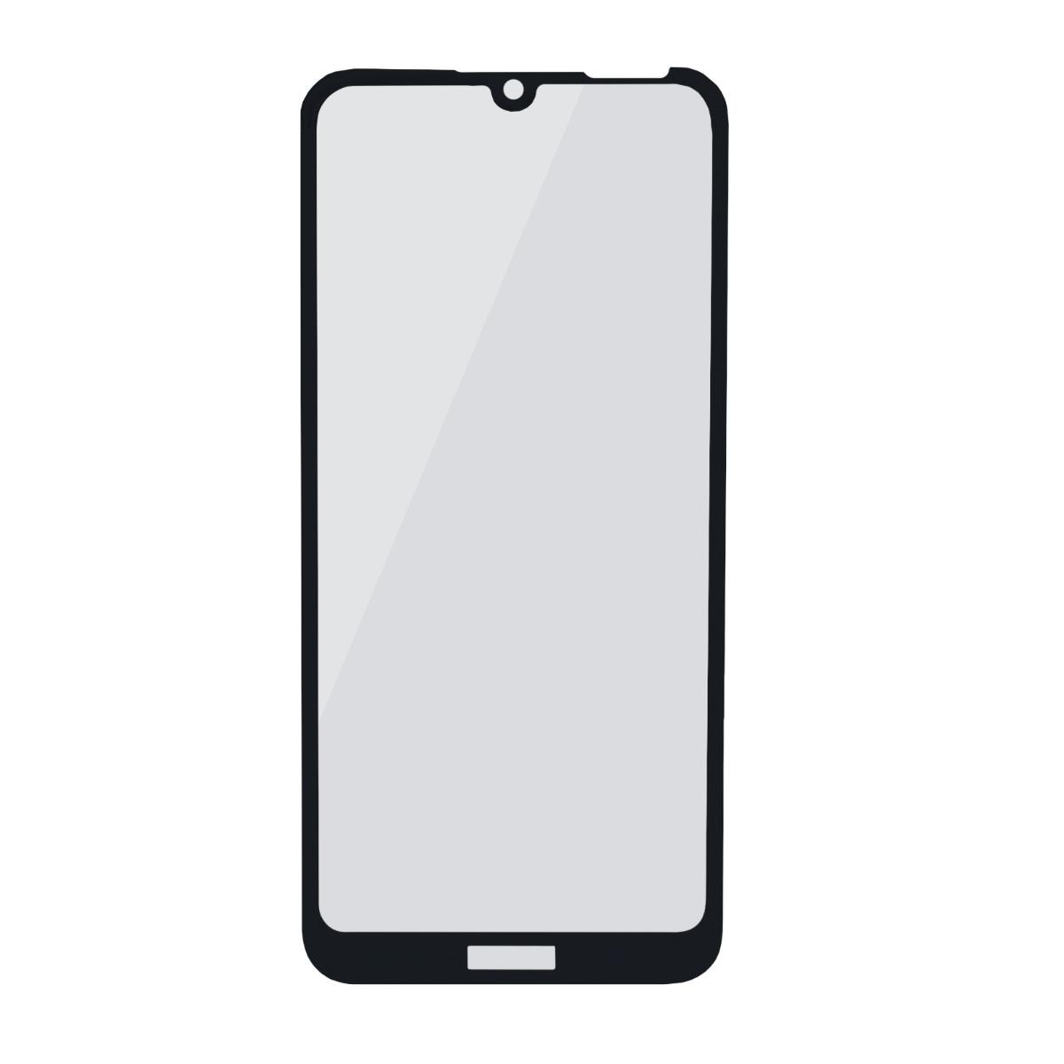 Skärmskydd Huawei Y6s - 3D Härdat Glas Svart (miljö)