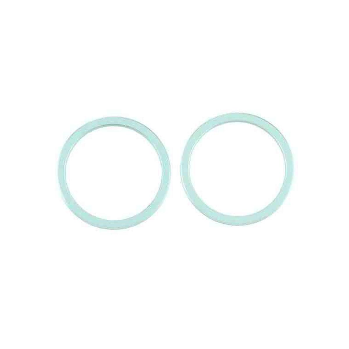 iPhone 12 Mini Linsskydd med Metallram - Grön (2-pack)