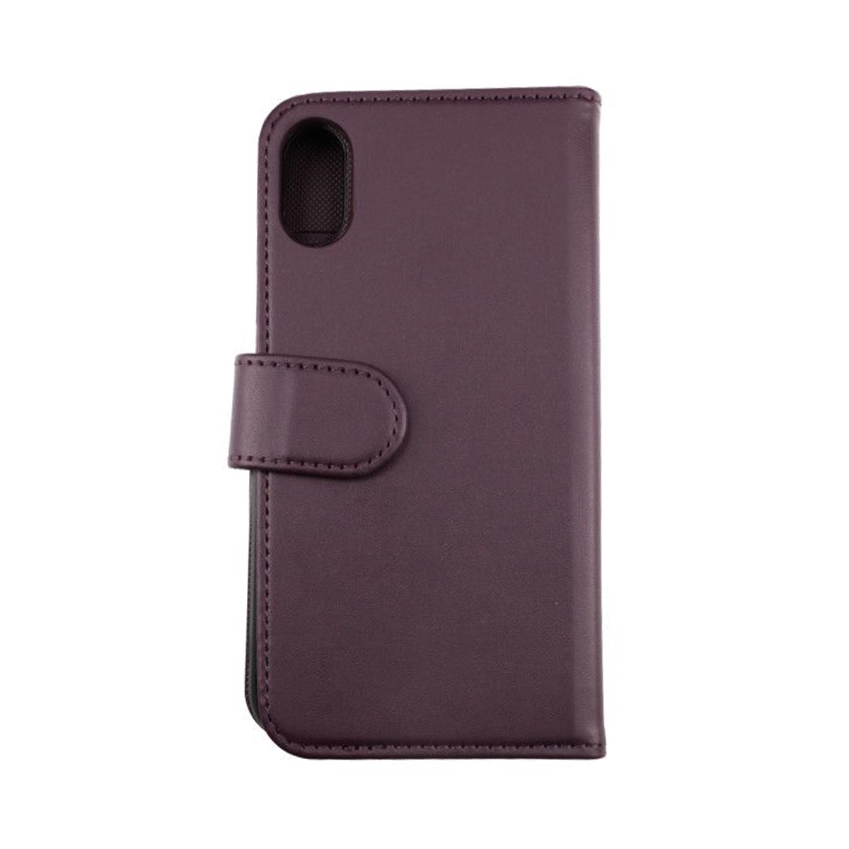 iPhone X/XS Plånboksfodral Magnet Rvelon - Mörklila