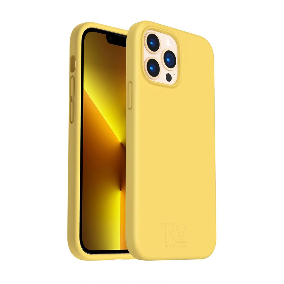iPhone 13 Pro Skal - Silikon Gul Rvelon