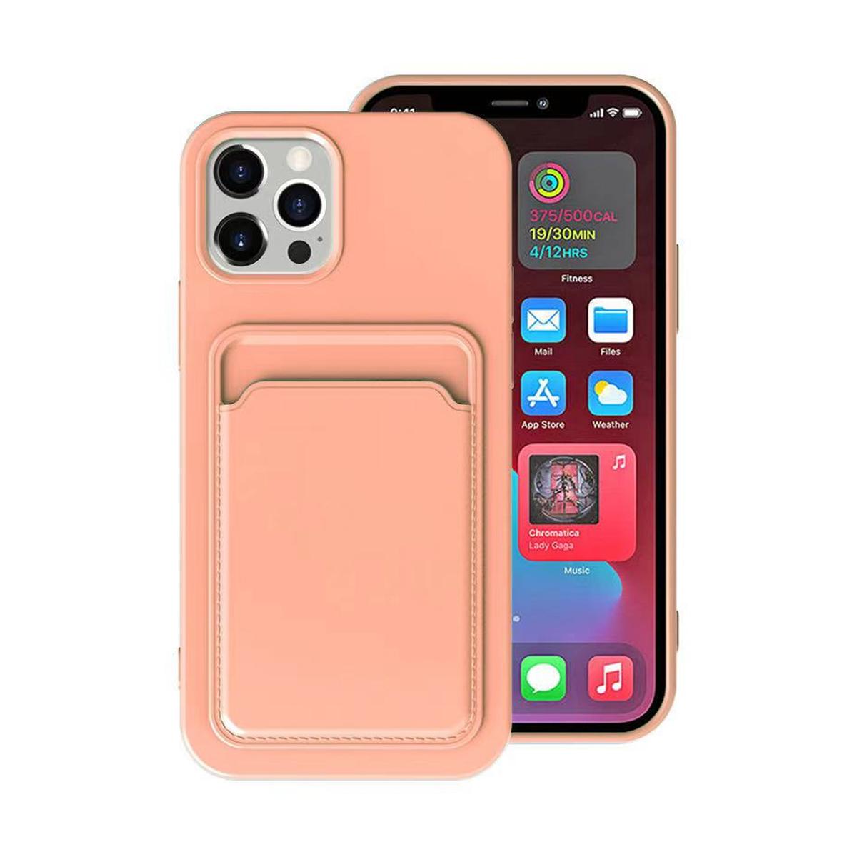 iPhone 14 Pro Silikonskal med Korthållare