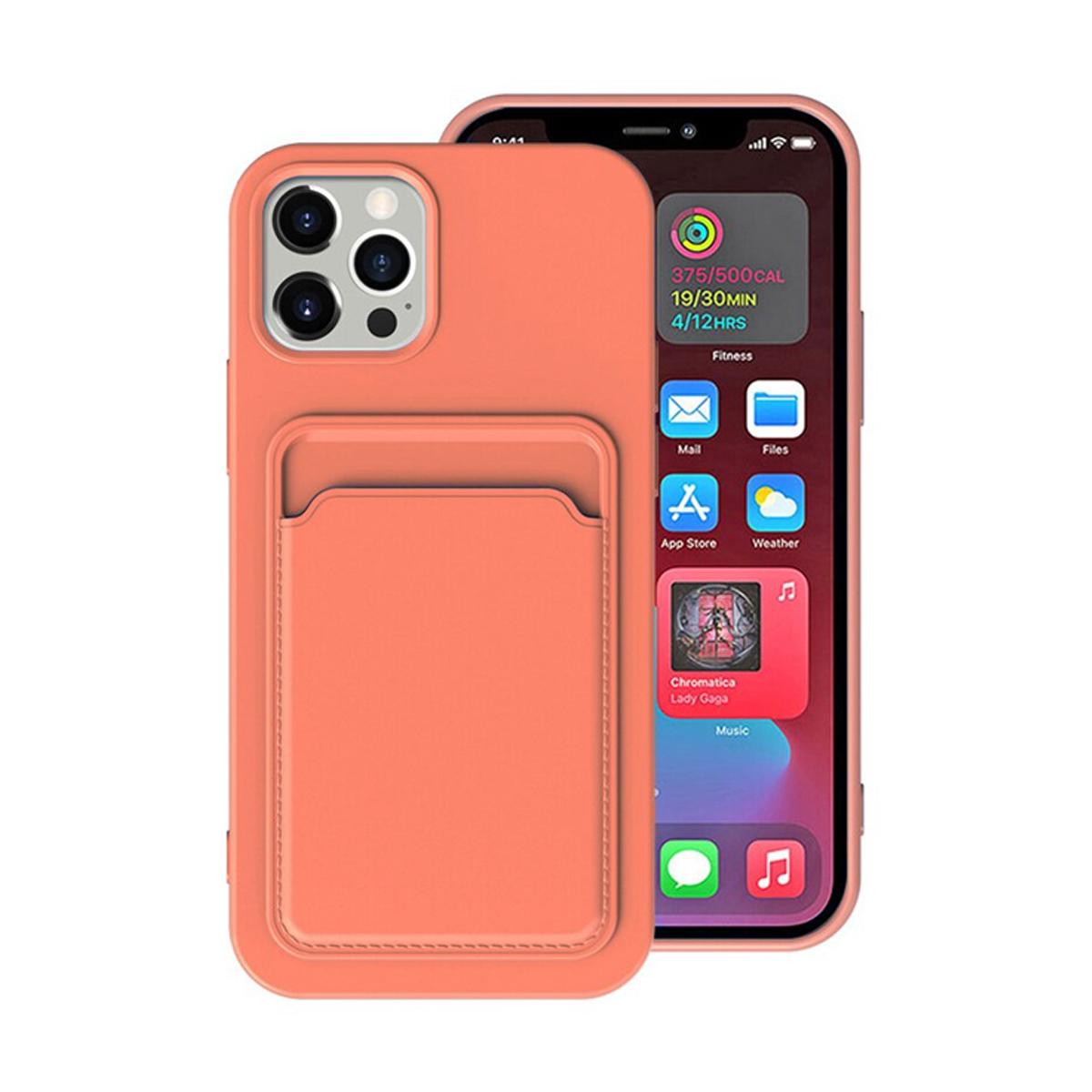 iPhone 14 Pro Max Silikonskal med Korthållare