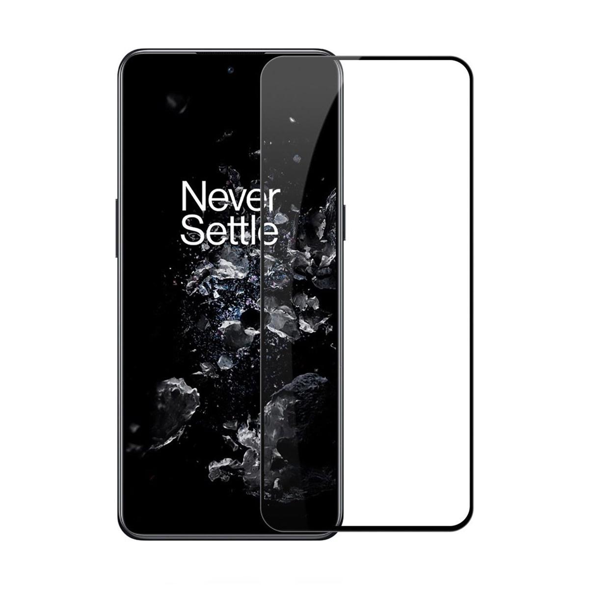 Skärmskydd OnePlus 10T - 3D Härdat Glas - Svart (miljö)