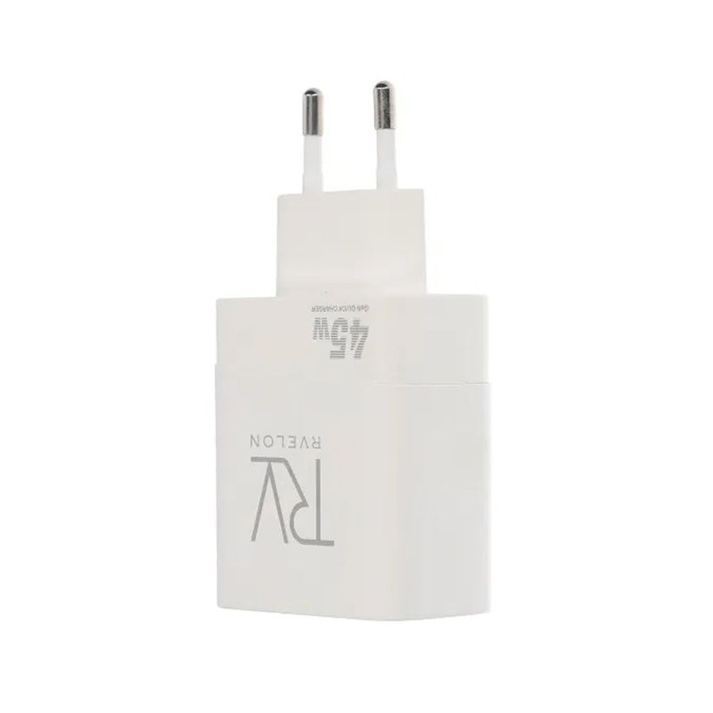 Rvelon 45W USB-C x2 GaN Väggladdare