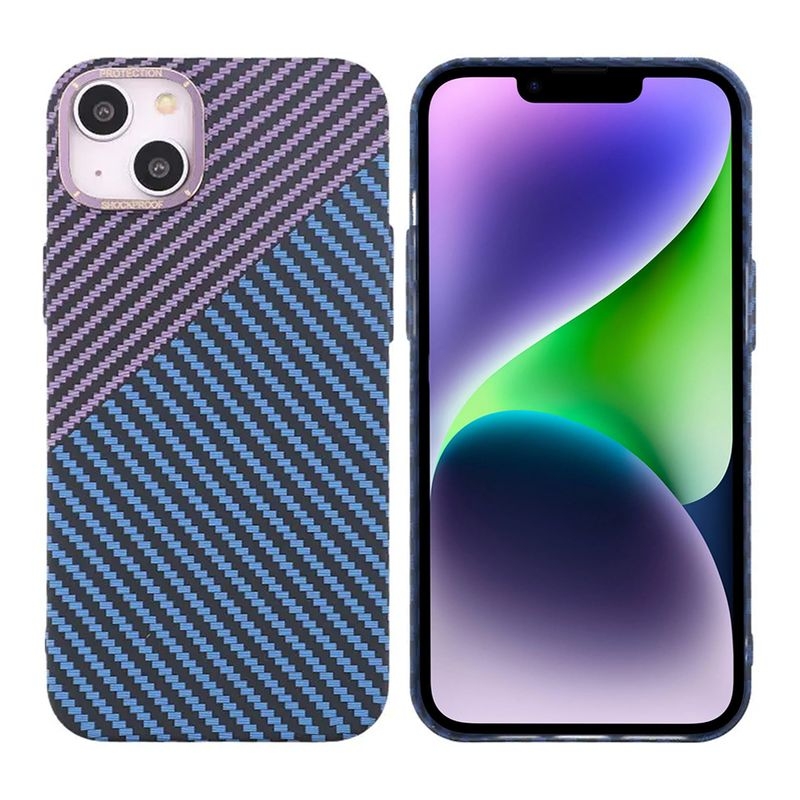 iPhone 15 Plus Mobilskal i Kolfiber - Lila