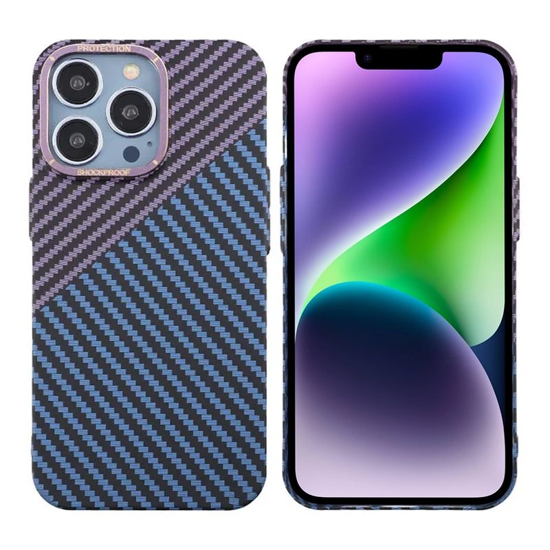 iPhone 15 Pro Max Mobilskal i Kolfiber - Lila
