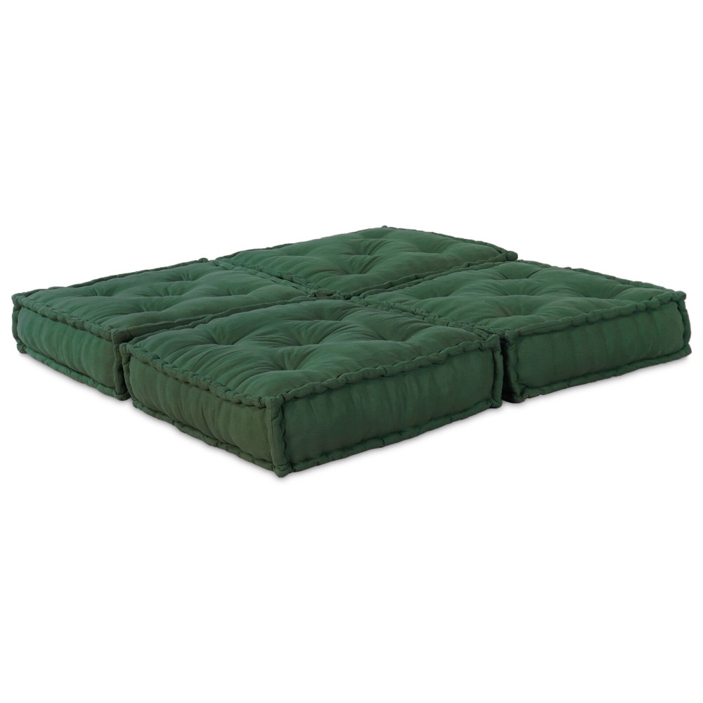 Modulär soffa 2 pcs Grön 70 x 70 x 36 cm tyg | CDON