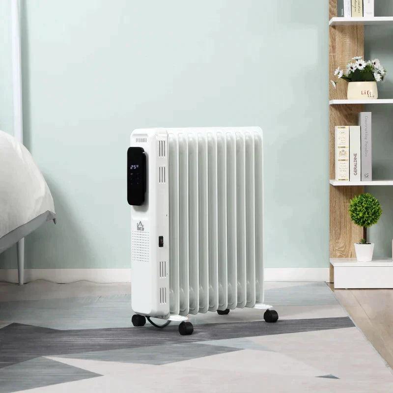 Rootz Oil Radiator - Bärbar elektrisk radiator - 3 värmenivåer - 24 ...