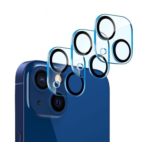 Kameraskydd iPhone 13 Mini - Härdat Glas (5-pack)