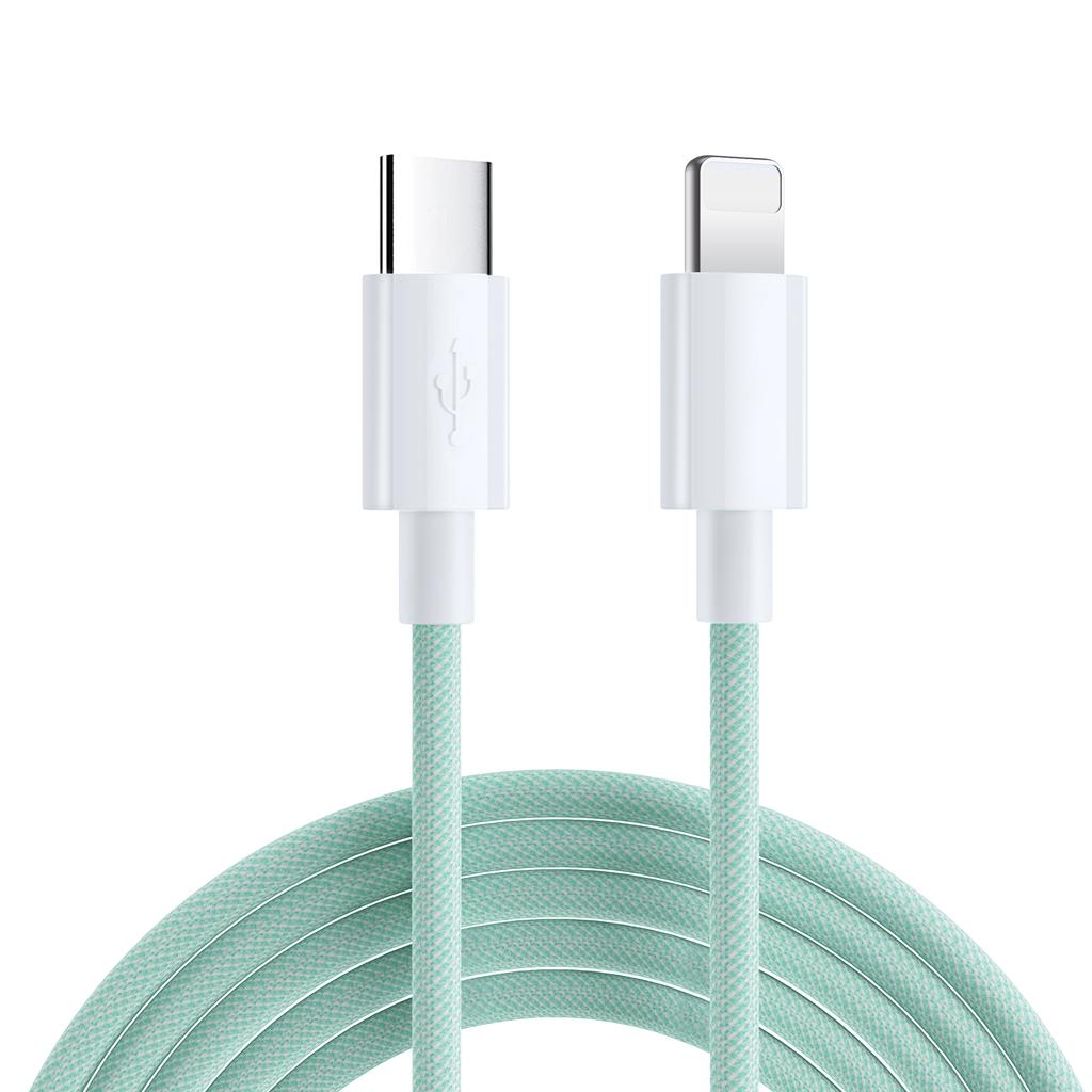 SiGN Boost USB-C till Lightning Kabel, 20W, 2m - Grön