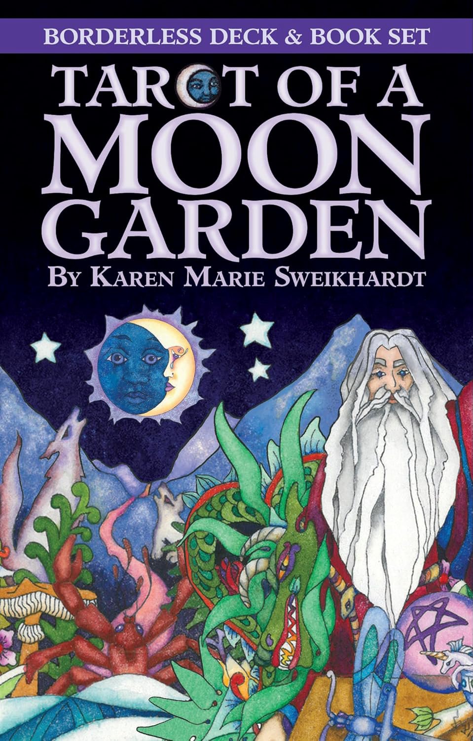 Borderless Tarot Of A Moon Garden Deck & Book Set 9781646711383