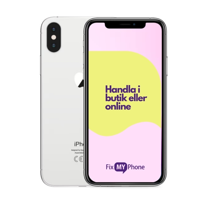 iPhone X Begagnad Silver 256 GB A: Mycket bra skick
