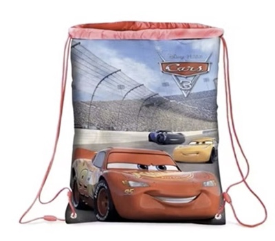 Gymnastikpåse 43x32cm - Gympapåse Cars
