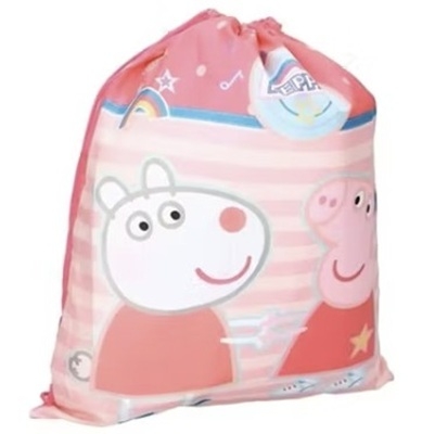 Gymnastikpåse 44x37cm Gymbag Gympapåse - Greta Gris