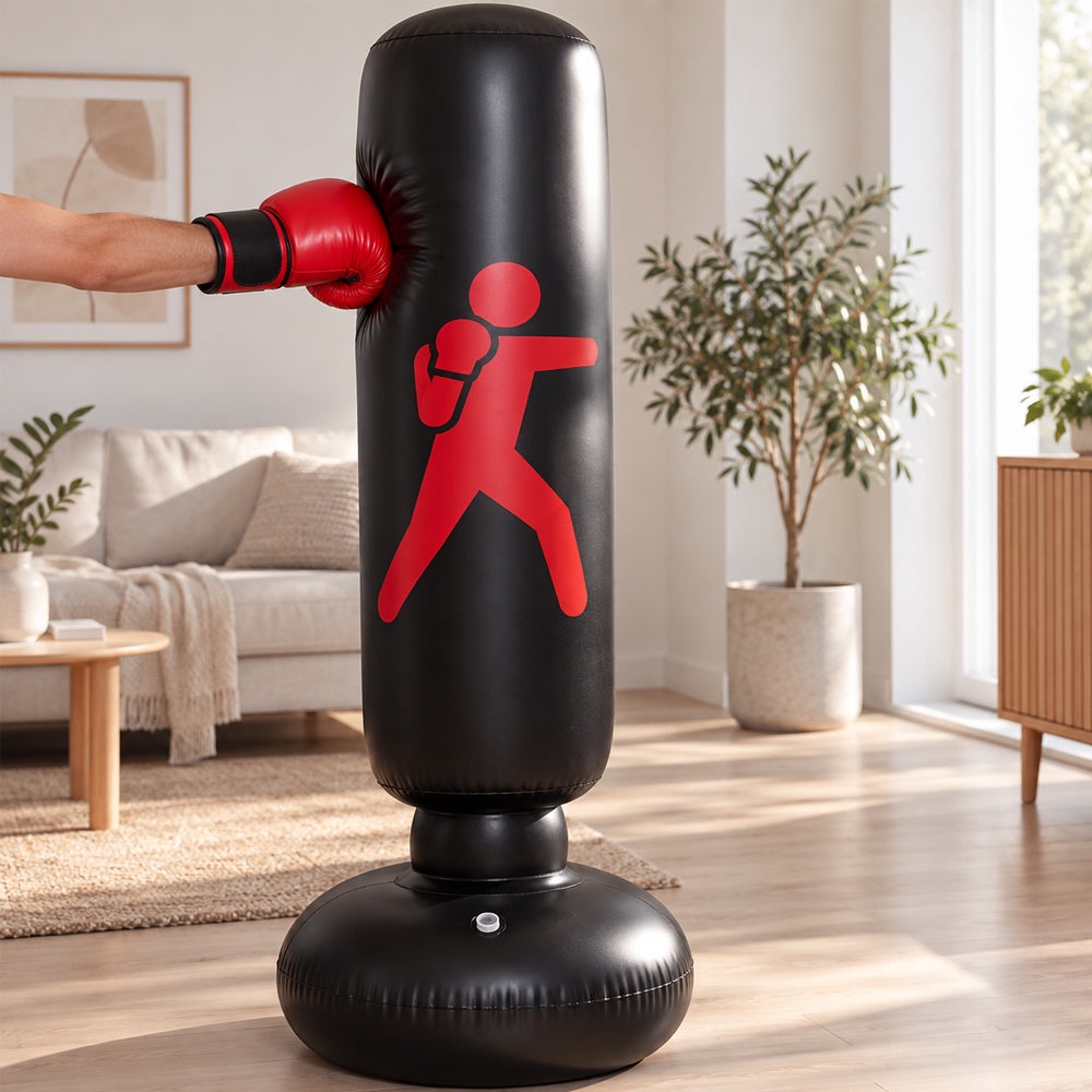 Inflatable Standing Punching Bag 160 cm – Red, Yellow or Black