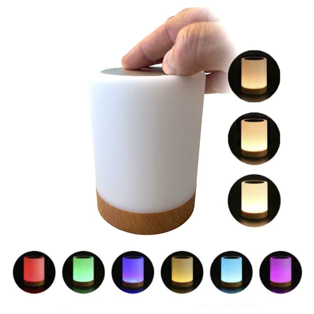 LED Dimbar Bordslampa med Touch & RGB Färgskiftning