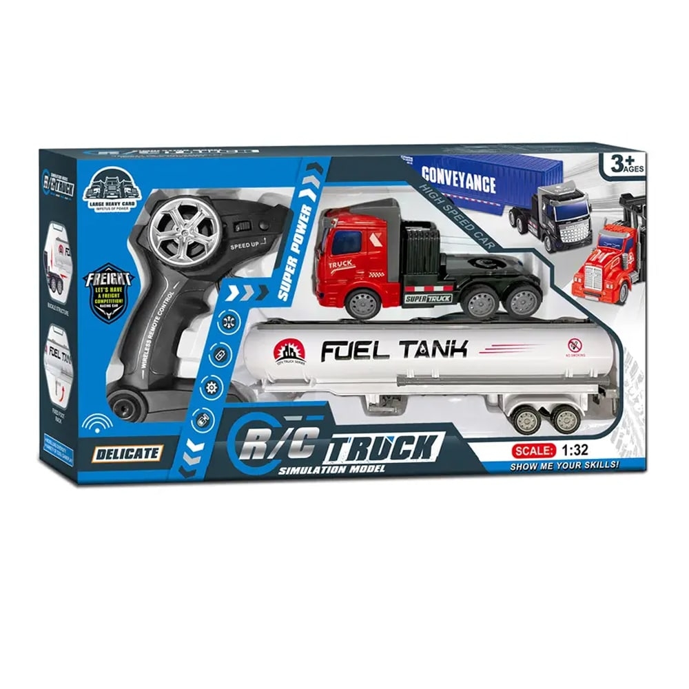 Radiostyrd lastbil med släp 1:48 - modell \"Fuel-Tank\" eller \"Conveyance\" -
