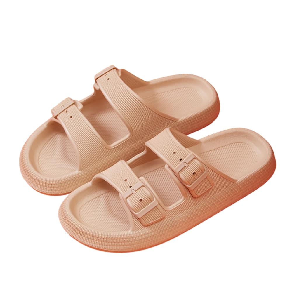 Slippers with Buckle - Stylish & Soft for Women/Men - multiple colors (known as Happy Flops)