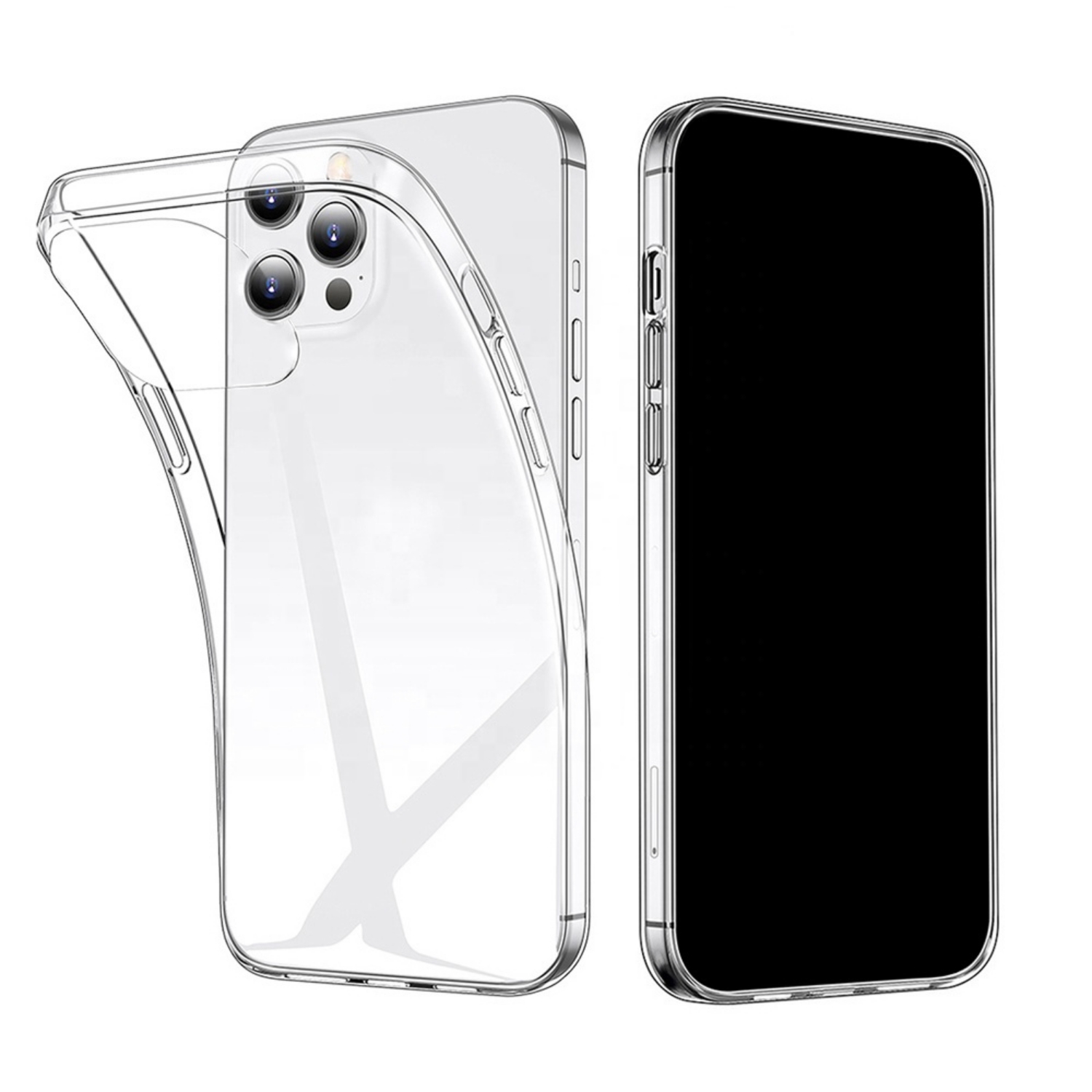 Läpinäkyvä Kumi iPhone 13 Transparent TPU