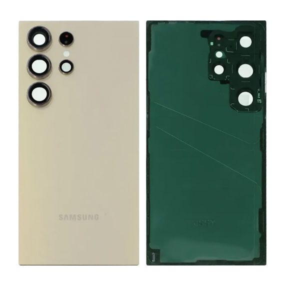 Galaxy S24 Ultra Baksida med tejp - Kräm