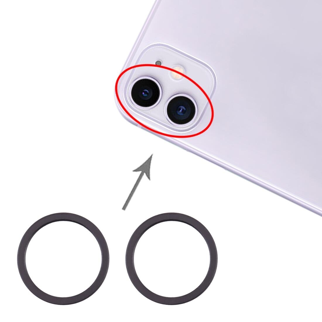 Original iPhone 11 Kameraring (2-pack)