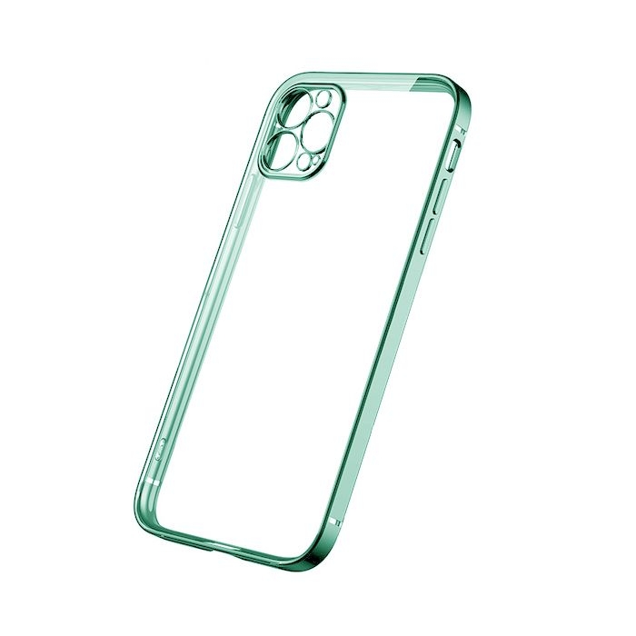 iPhone 12 Pro Max Tunn Transparent Ram Skal Hög kvalité