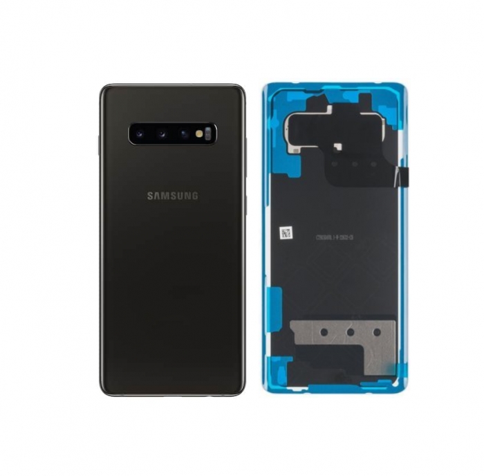 Samsung Galaxy S10 Plus Baksida Med Tejp - Svart