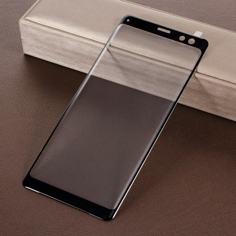 Heltäckande skärmskydd i härdat glas för Sony Xperia XZ3
