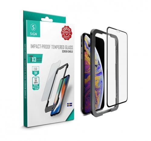 SiGN Skärmskydd i Härdat Glas för iPhone 11 Pro Max & XS Max Heltäckande