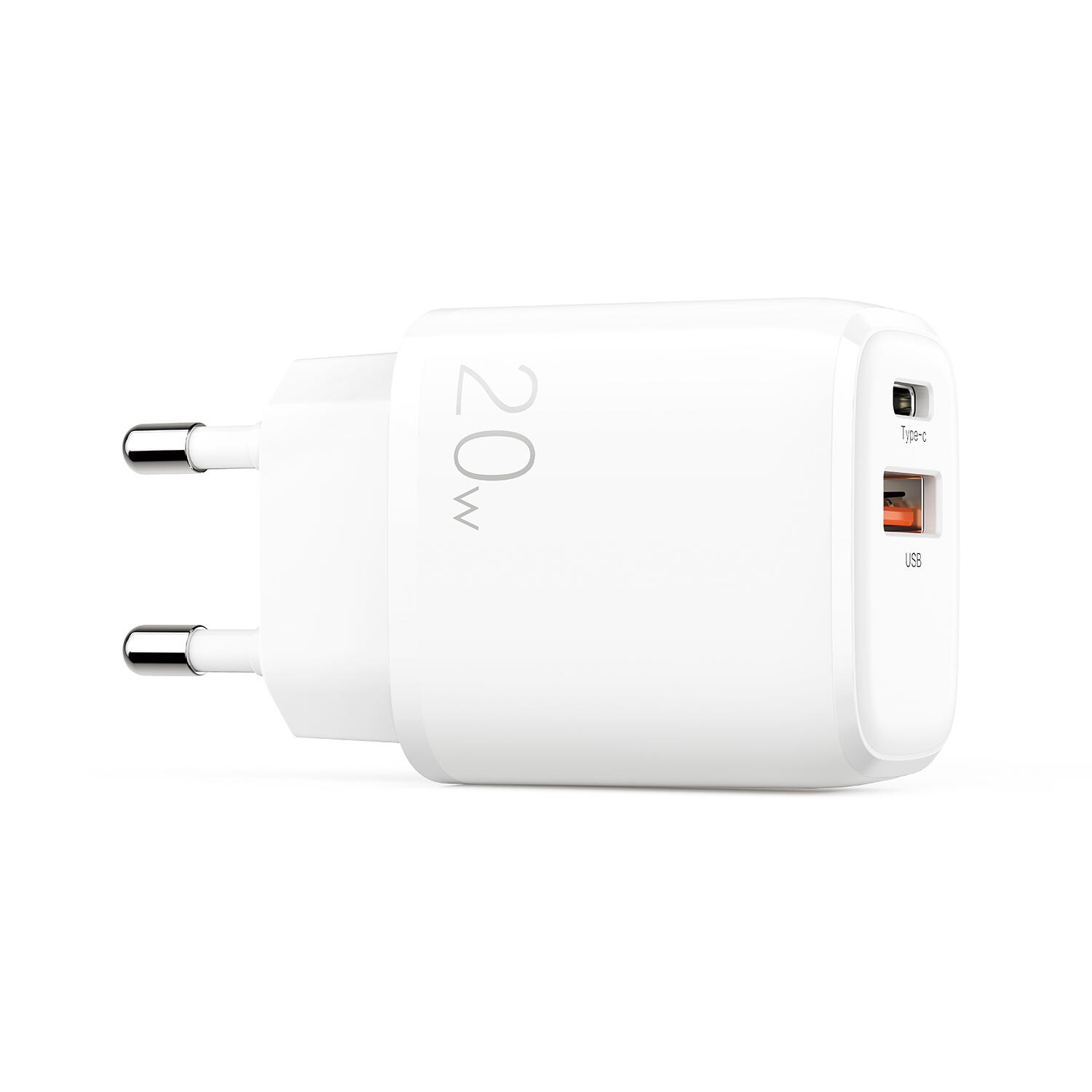 SiGN Snabbladdare USB & USB-C, PD & Q.C3.0, 3.5A, 20W