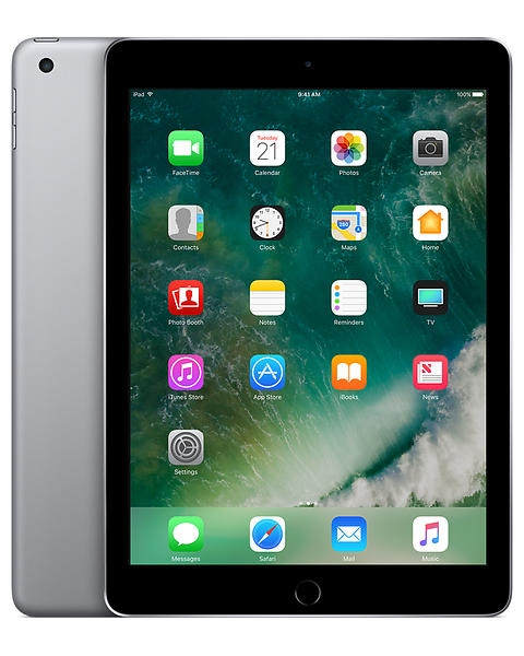 iPad 9.7" 32GB (6th Generation) - 1 År Garanti Begagnad i Nyskick - Svart Svart