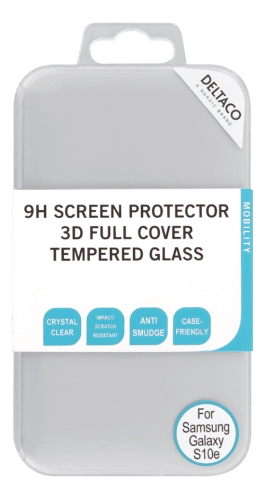 DELTACO Skärmskydd i 2.5D Härdat Glas för Samsung Galaxy S10e - Transparent