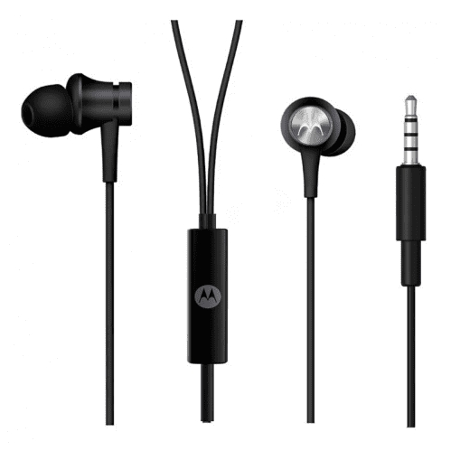 Original Motorola Moto One Super Bass Hifi Hörlurar 3,5mm