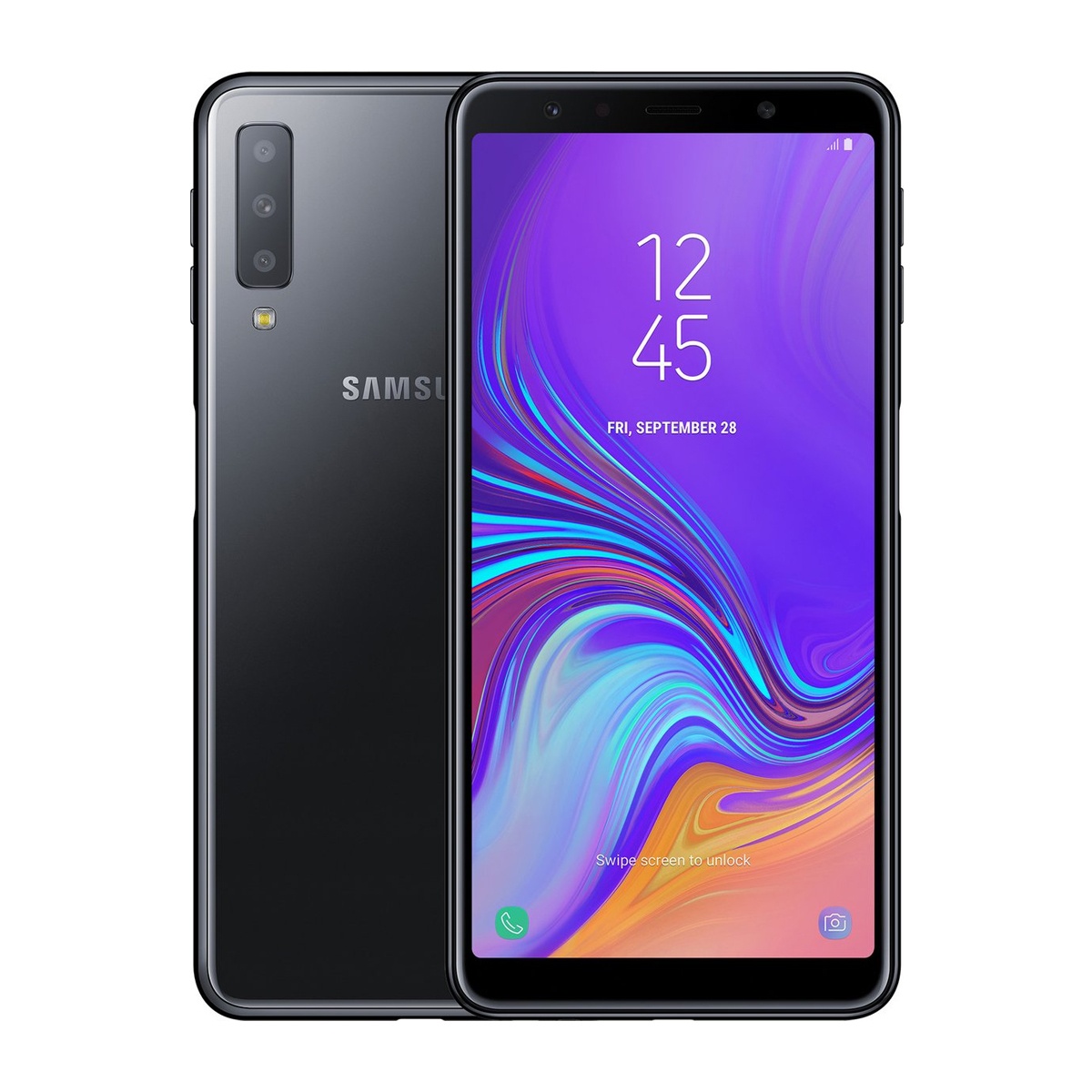 Used Samsung Galaxy A7 64GB Black - Used condition | Fyndiq