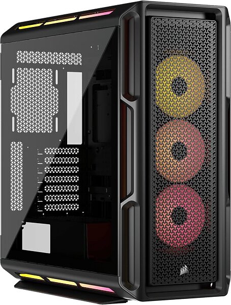 Original Corsair iCUE LINK 5000T LX RGB - 2 År Garanti Helt Ny Oanvänd - Svart/Transparent