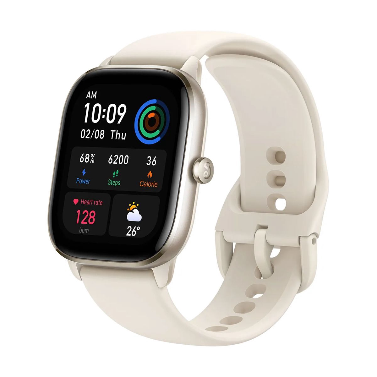 Amazfit GTS 4 Mini - 6 Månader Garanti Begagnad i Nyskick - Moon Light White