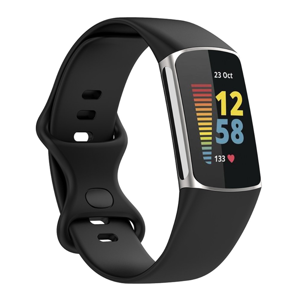 Silikonarmband Fitbit Charge 5 Svart