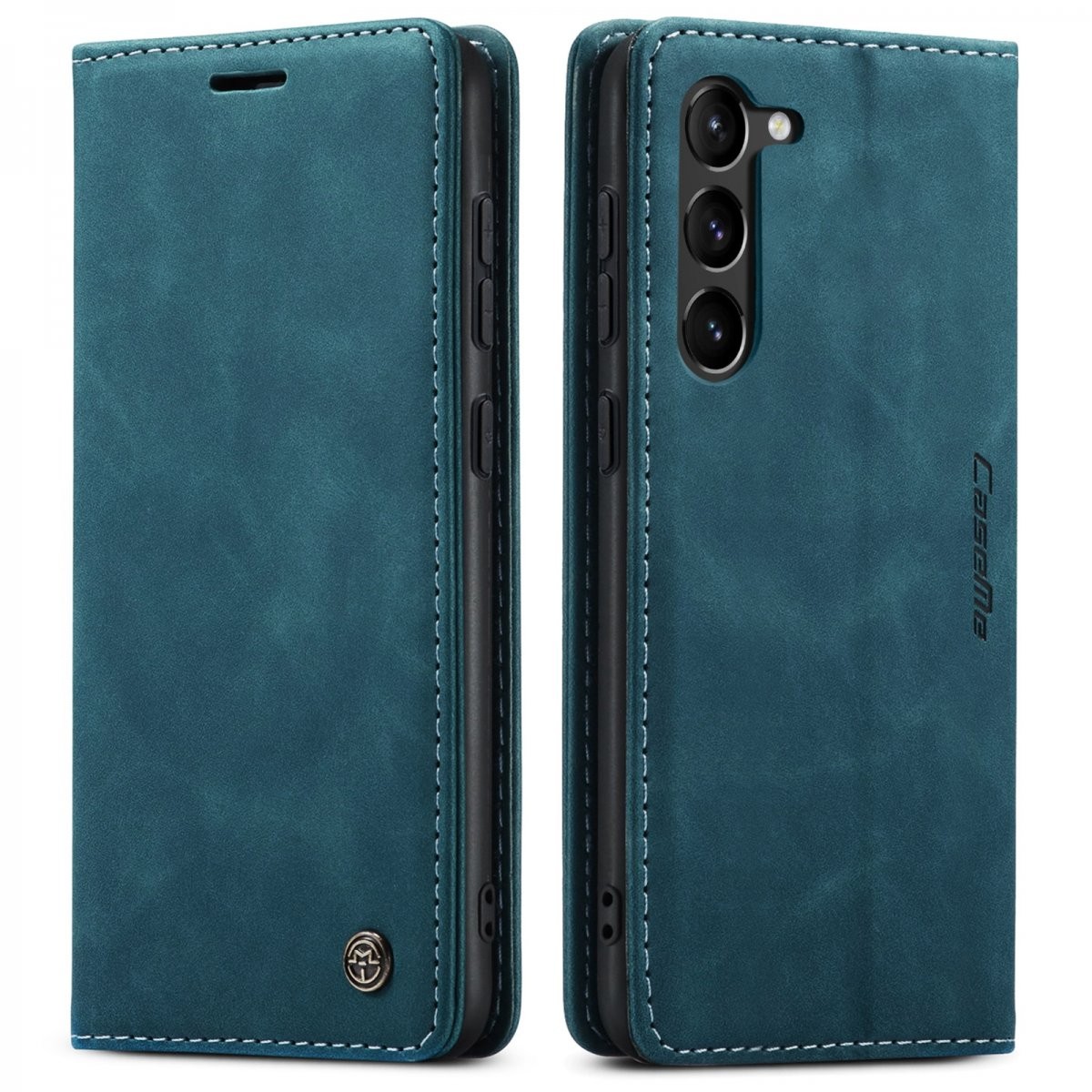 CaseMe Slim Plånboksfodral Samsung Galaxy S23 Plus Blå