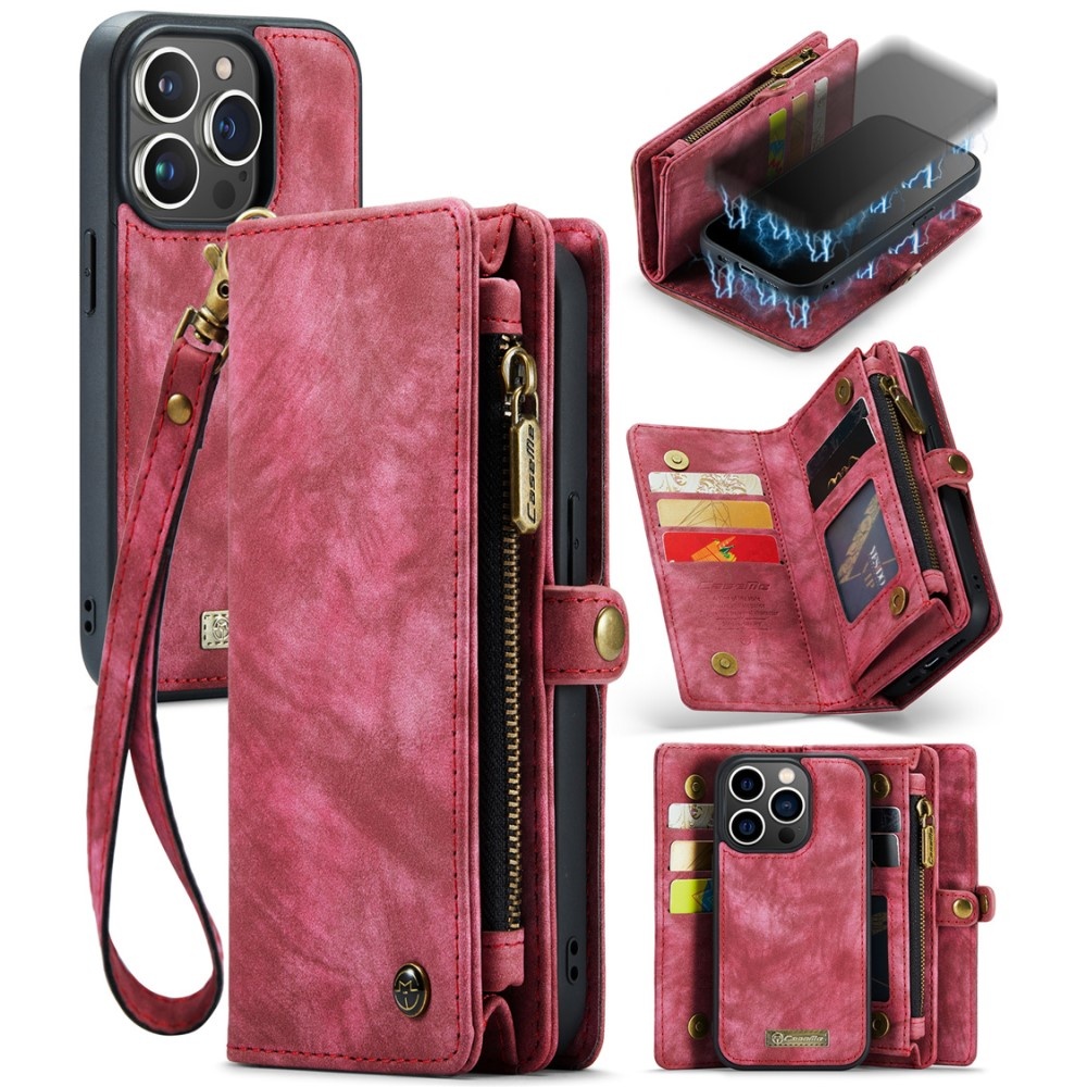 CaseMe Multi-Slot 2 i 1 Plånboksfodral iPhone 15 Pro